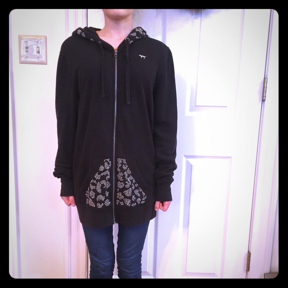 PINK Hoodie Zip Swearshirt